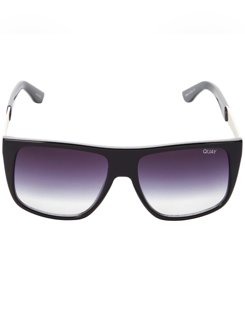 QUAY Oversized Square Sunglasses in Black